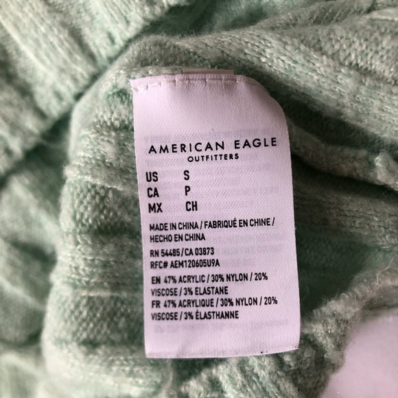 Mint Green Ribbed Mockneck Sweater - Picture 4 of 12